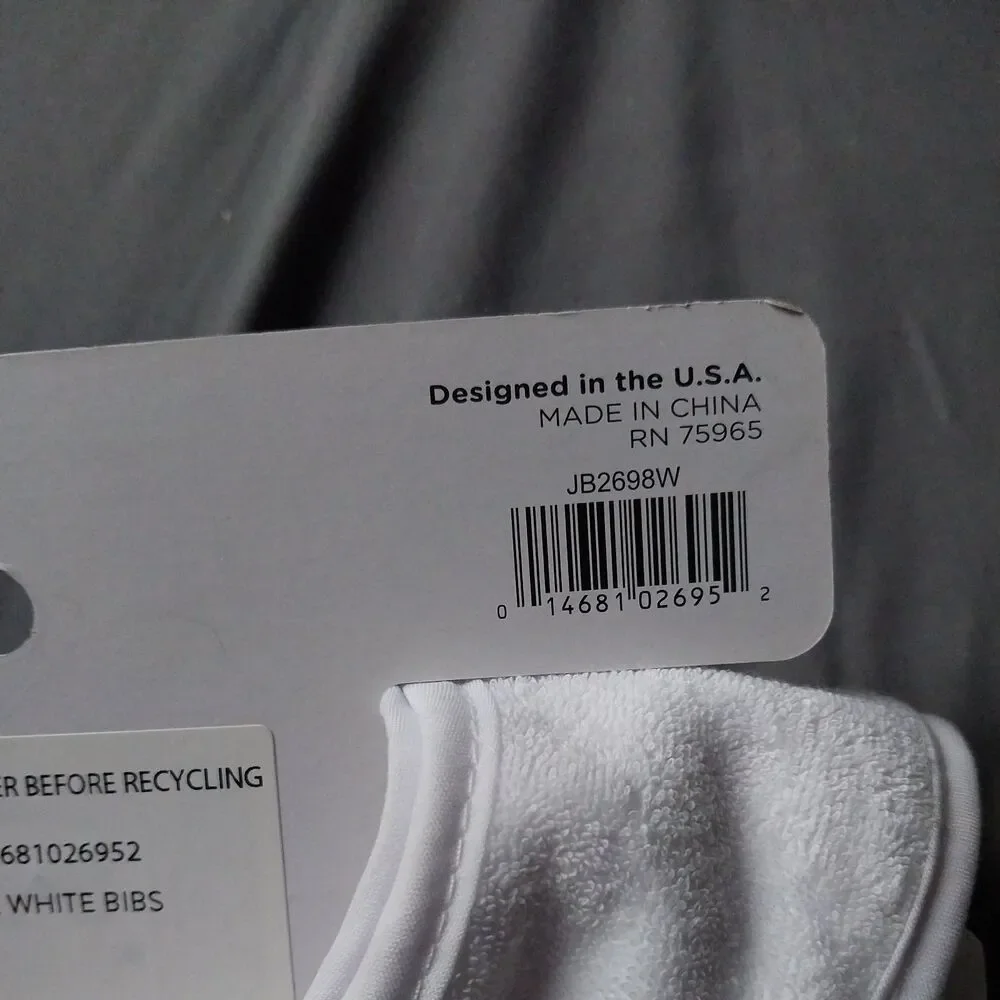 Neat Solutions Cotton Polyester Feeding Baby Bib, 10pk Unisex Bib